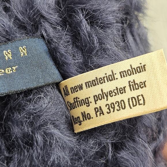 Vintage Hermann Annual Bear 1997 Golden Blue Mohair Teddy Made in Germany Plush - Picture 12 of 15